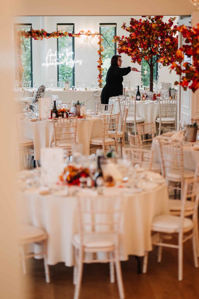 autumn wedding West Tower